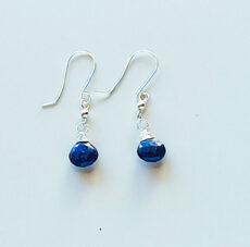 Lapiz Lazuli and sterling silver earrings