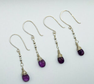 Amethyst earrings