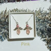 Angel earrings - pink