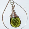 Classic drop pendant - forest green